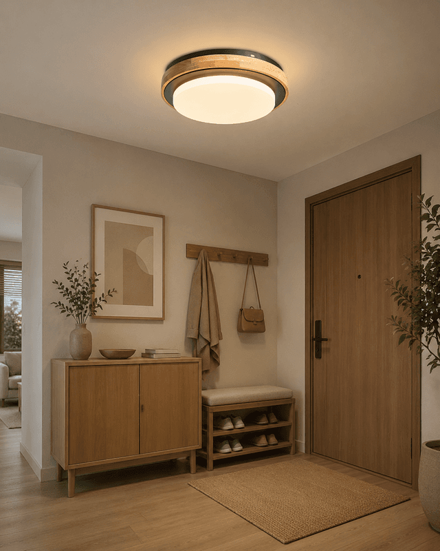 Modern 300mm Round LED Ceiling Light | Minimalist 18W Flush Mount Bedroom & Study Lamp – Flush Mount Ceiling Lights (view 2)