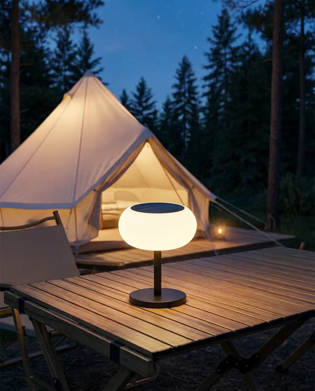 Solar & USB Rechargeable Outdoor LED Table Lamp - IP54 Waterproof – Rechargeable Table Lamps
