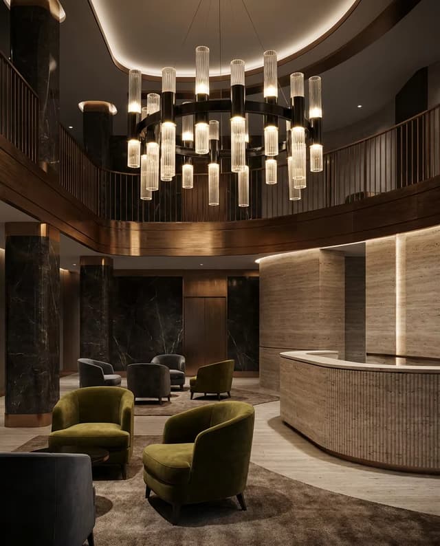 Luxury Modern Crystal Chandelier | High Ceiling Statement LED Pendant Light 810×1000mm – Crystal Chandeliers (view 4)