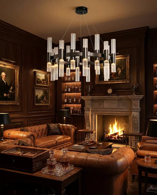Luxury Modern Crystal Chandelier | High Ceiling Statement LED Pendant Light 810×1000mm – Crystal Chandeliers (view 5)