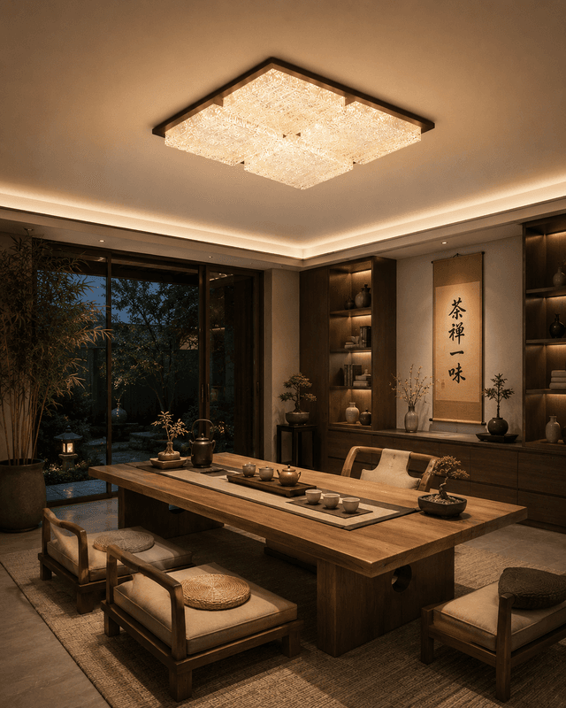 Modern Walnut Wood Full Spectrum LED Ceiling Light 72W – Flush Mount Ceiling Lights (view 3)