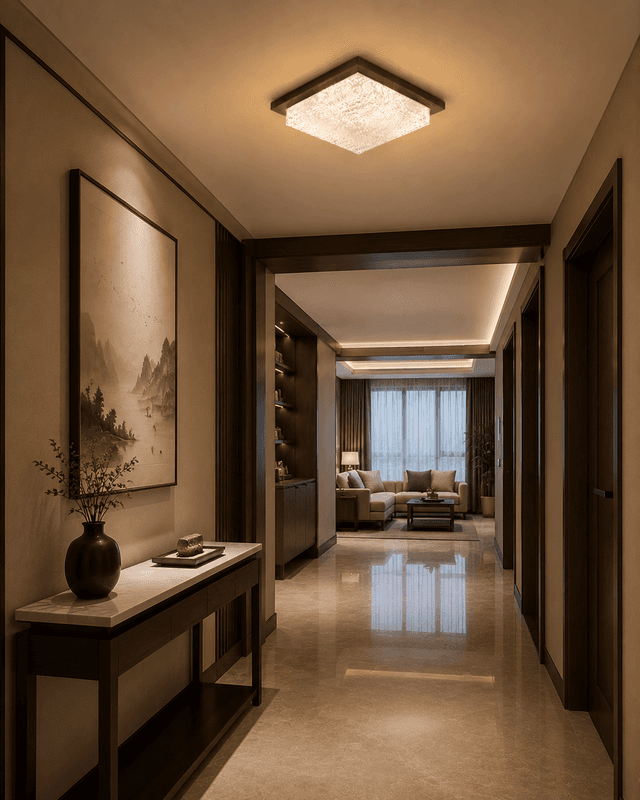 Modern Walnut Wood Full Spectrum LED Ceiling Light 18W – Flush Mount Ceiling Lights (view 4)