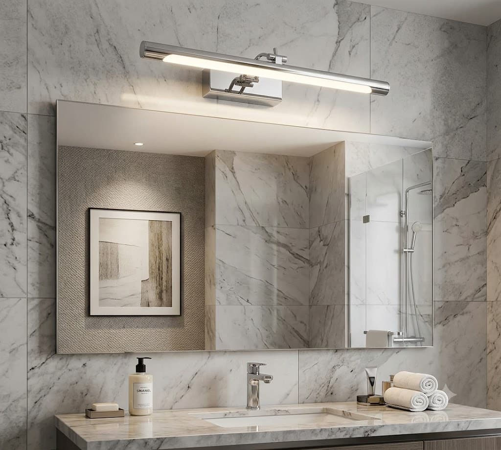 Adjustable LED Vanity Mirror Light | Rotatable Bathroom Wall Lamp High CRI (>90)