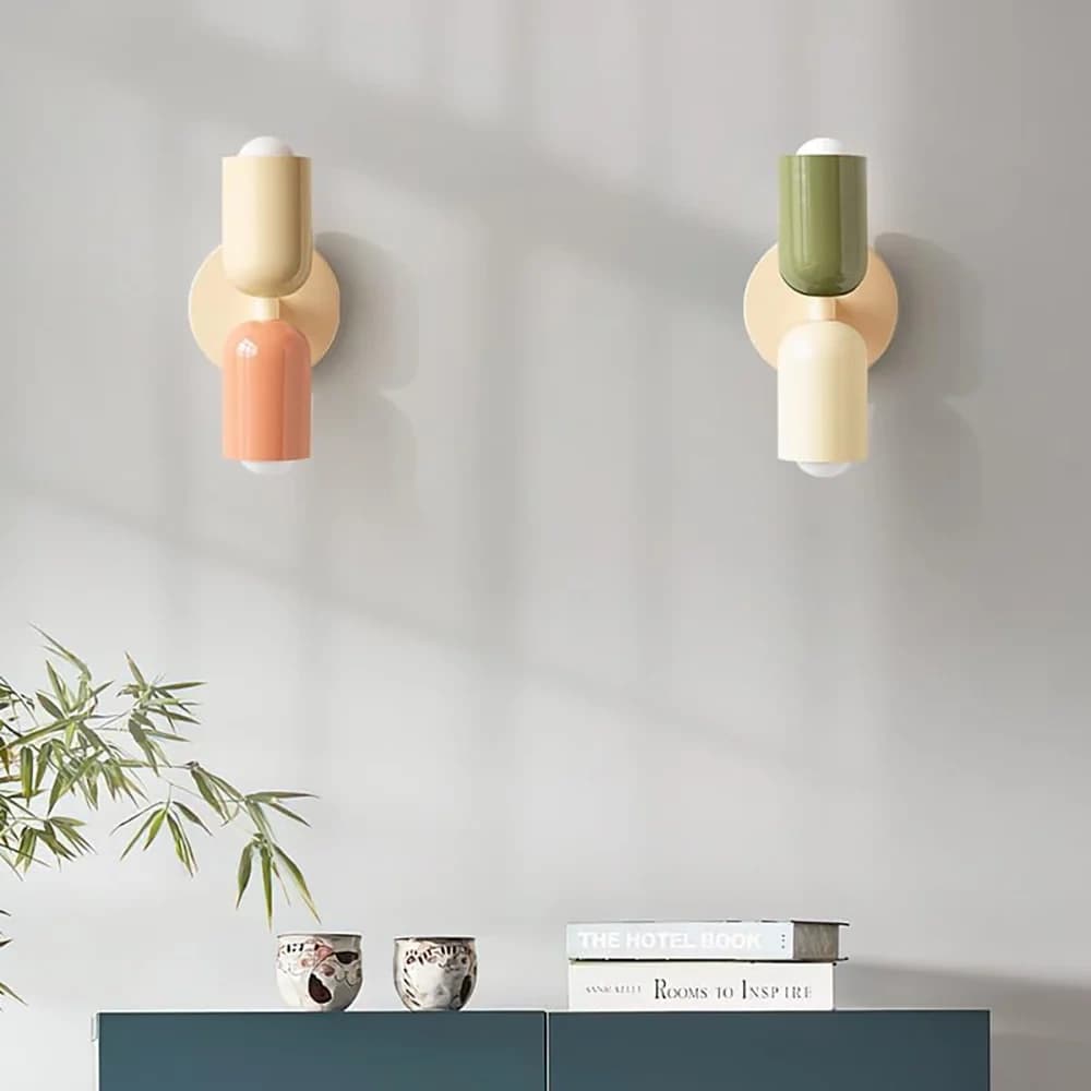 Modern Hourglass Wall Sconce | Up & Down Decorative Wall Light E27 Bulb Design