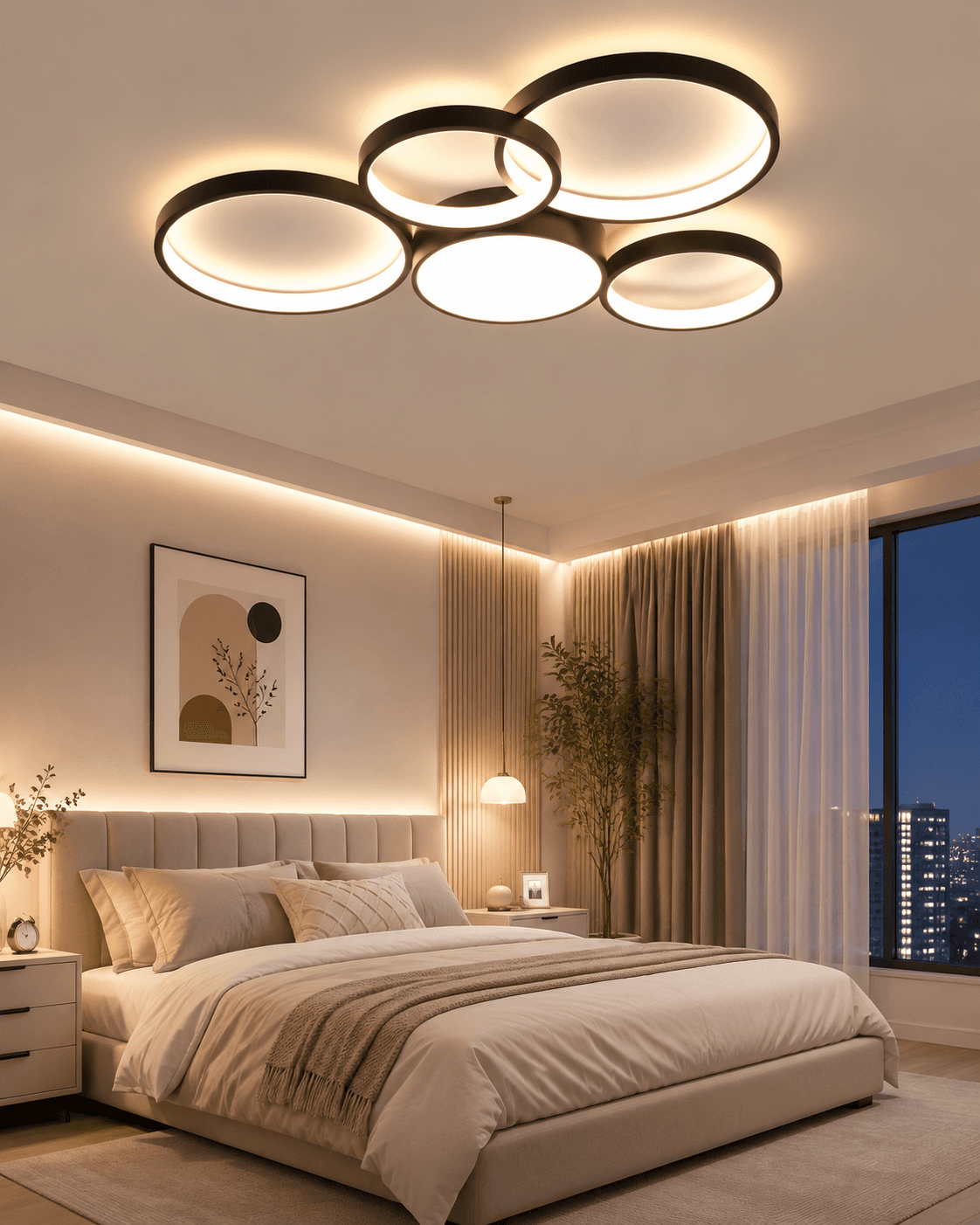 Ultra Slim Rectangular LED Ceiling Light | Modern 60W Flush Mount Living Room Fixture