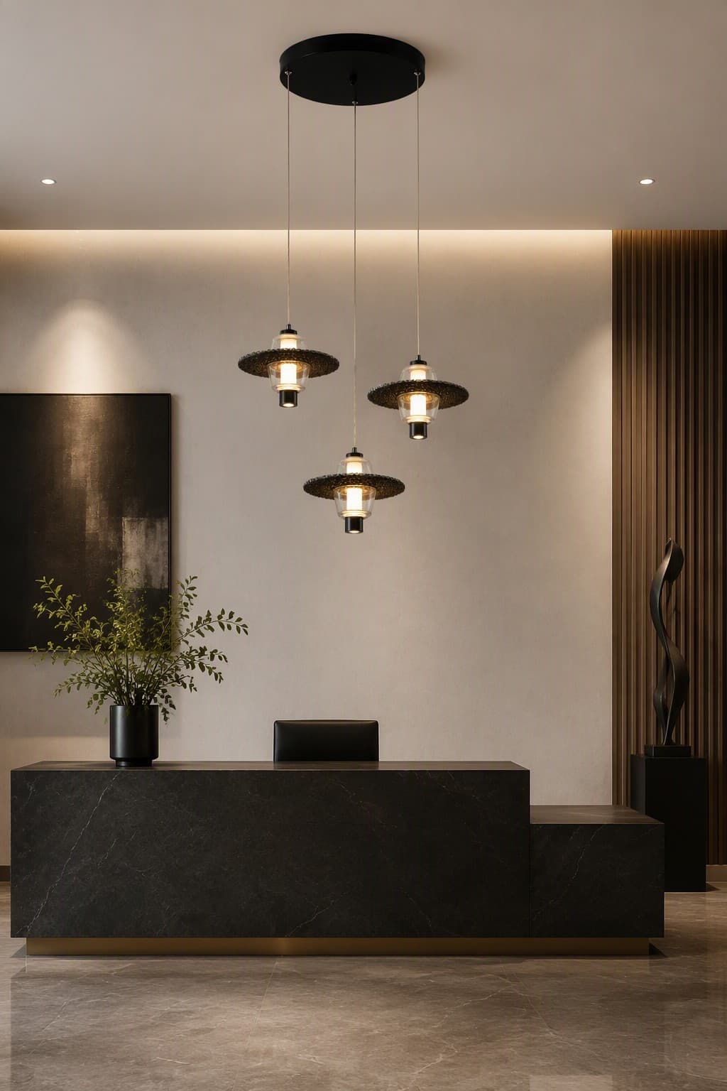 Luxury Multi-Head LED UFO Cluster Chandelier with Round Canopy 20W