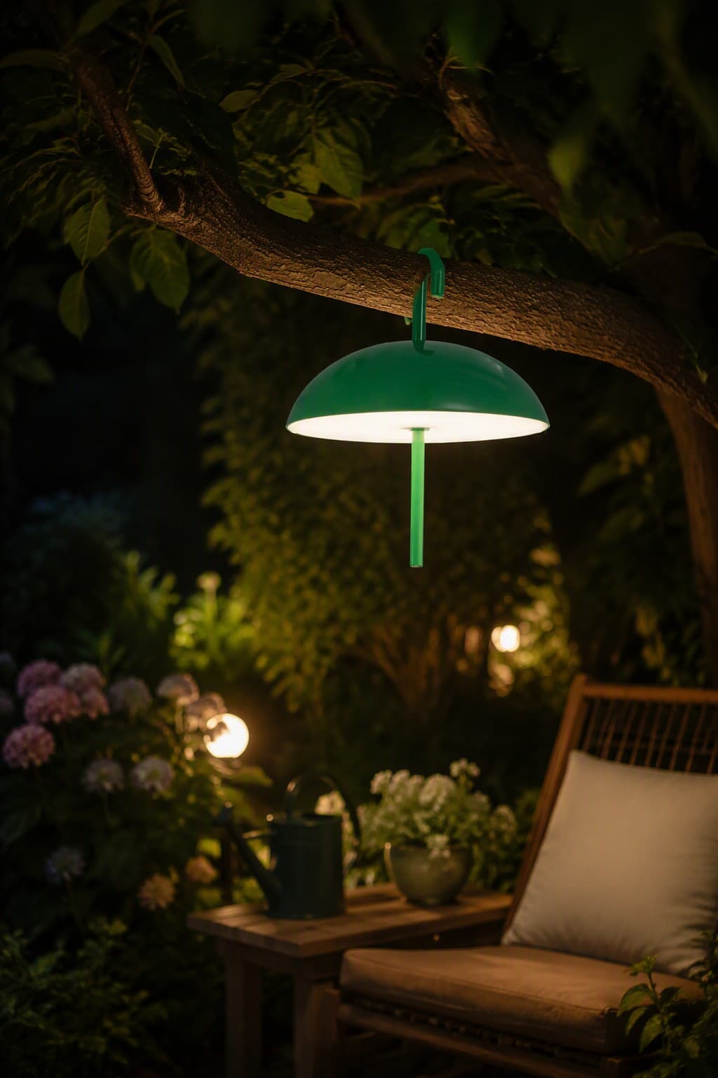 Multi-functional Umbrella Ambient Lamp - Rechargeable LED Hook Light for Indoor & Outdoor Use