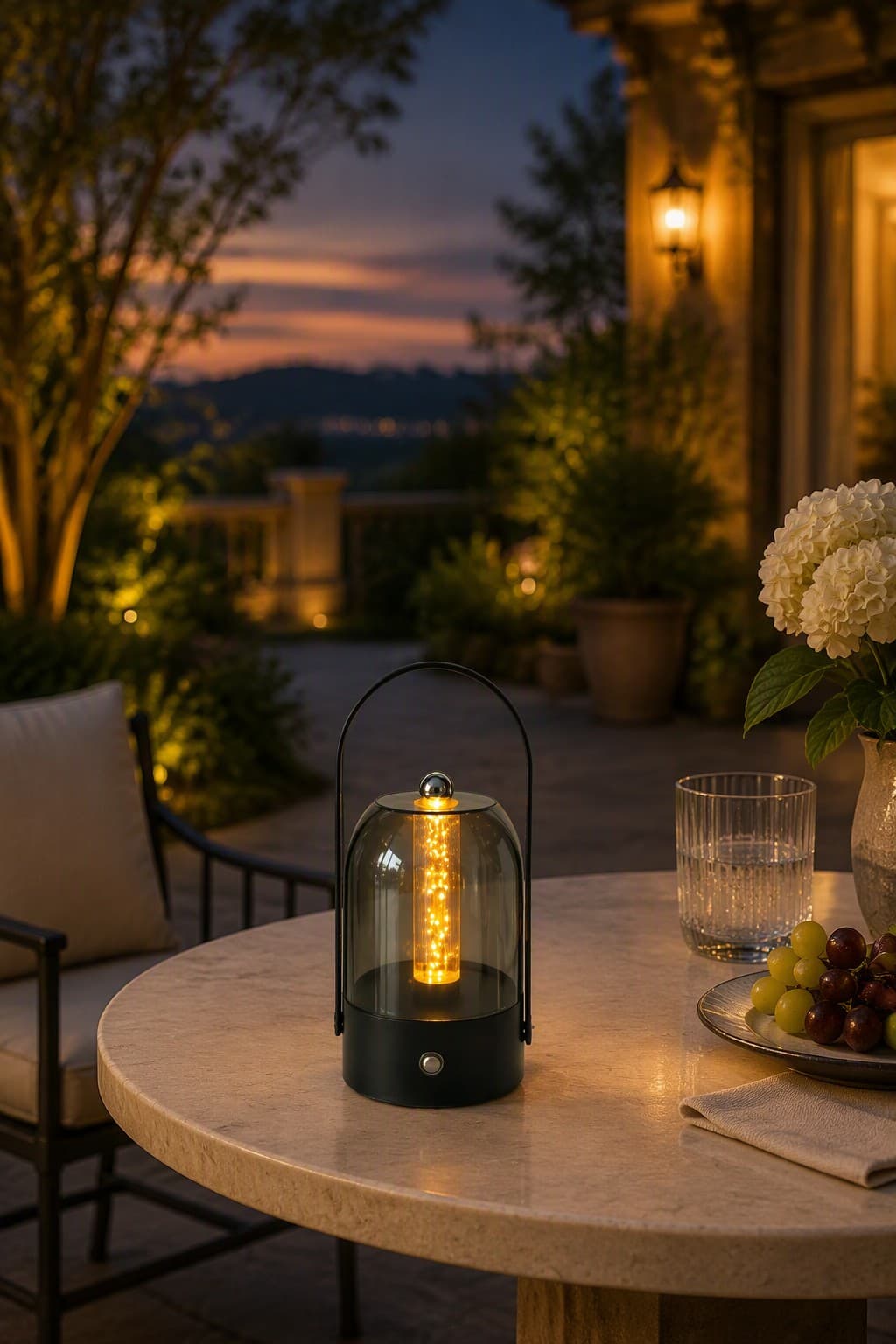 Modern Portable Rechargeable Lantern Lamp with 3-Color CCT & Dimmable Touch Control