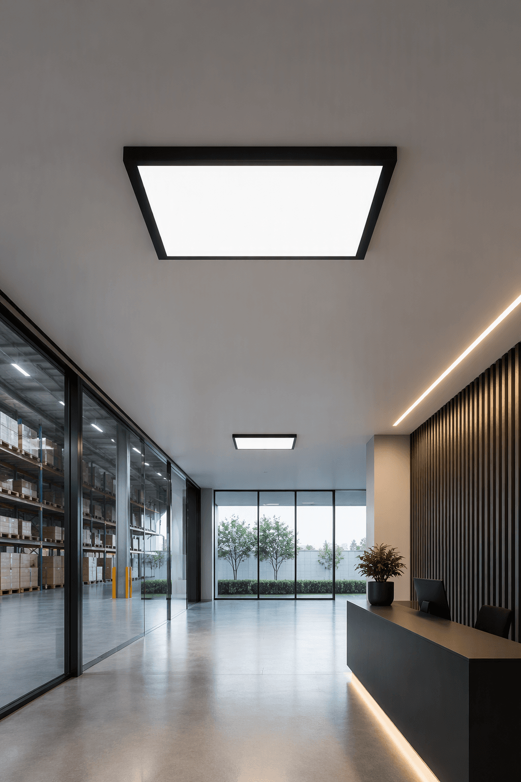 60x60 Slim Square LED Panel Light – 60W Commercial & Industrial Surface Mounted Ceiling Fixture