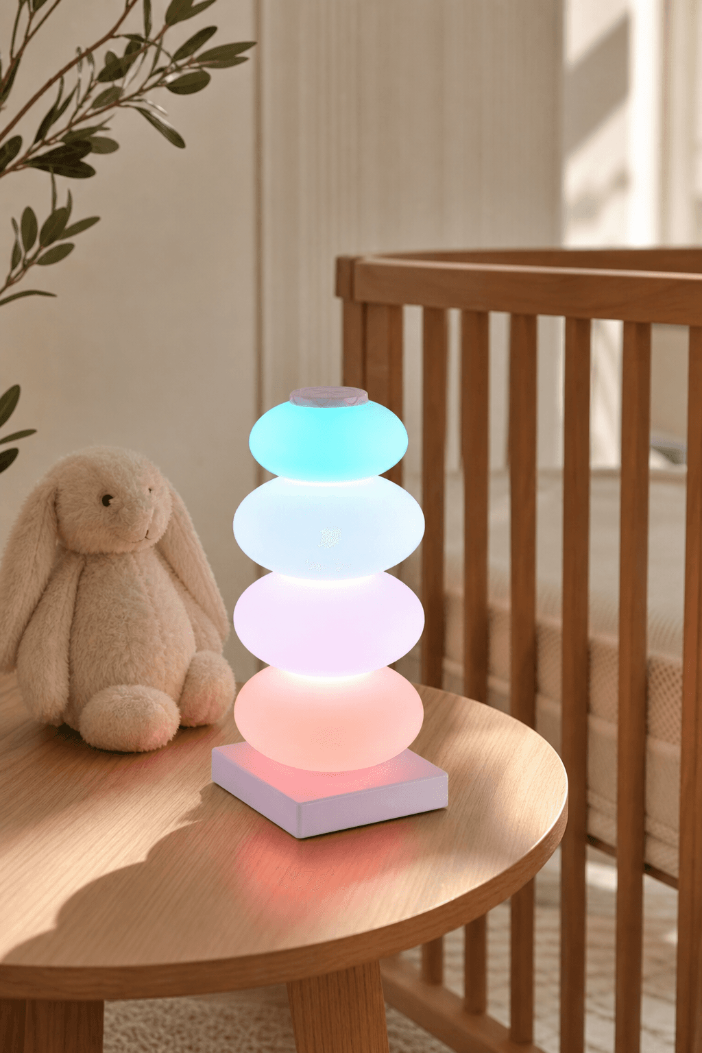 Modern Rechargeable RGB Gourd Table Lamp | Cordless Bubble Accent Light for Wholesale