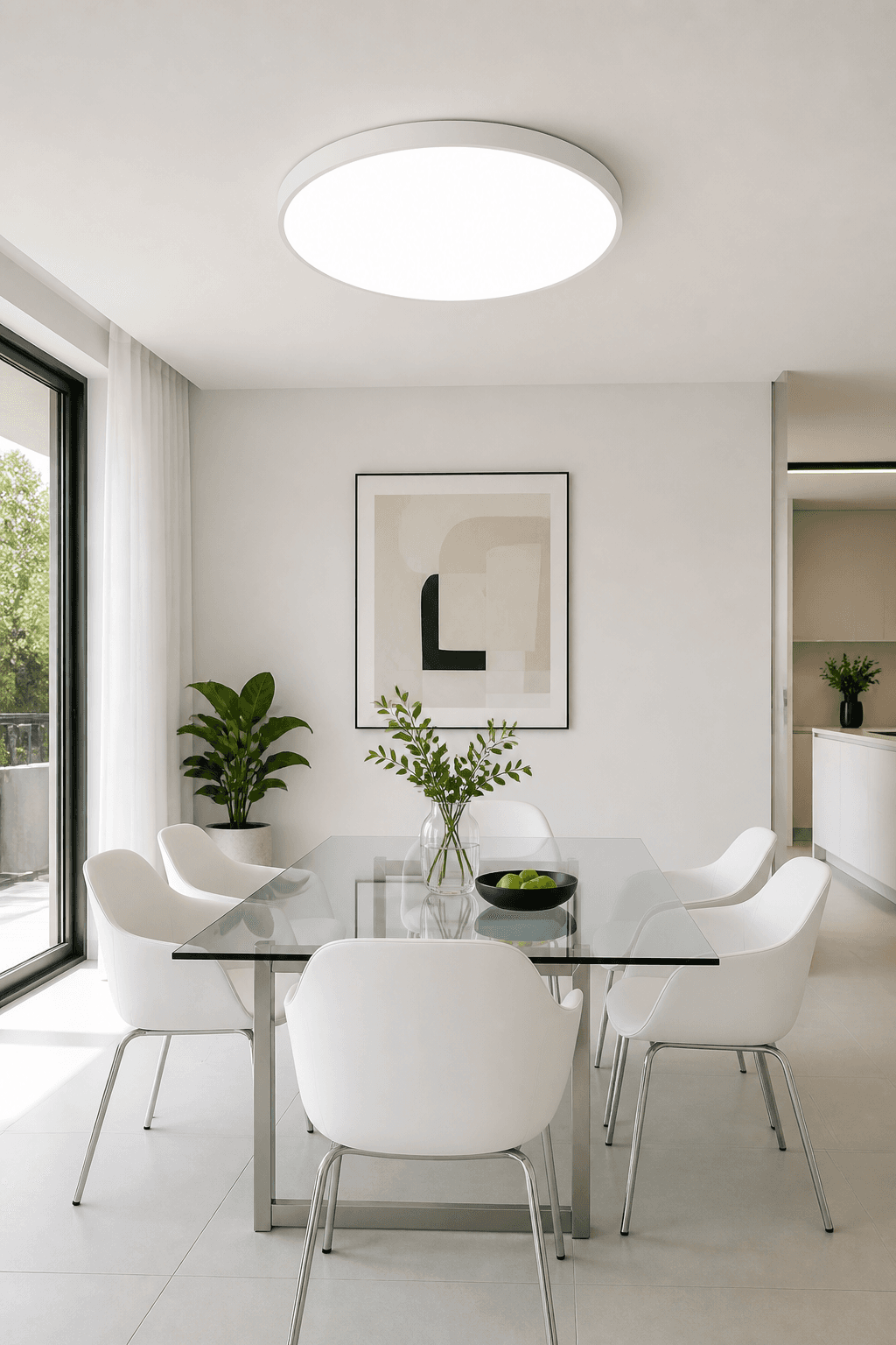 Full-Spectrum Round LED Ceiling Light | Seamless Dustproof & Insect-Proof Design