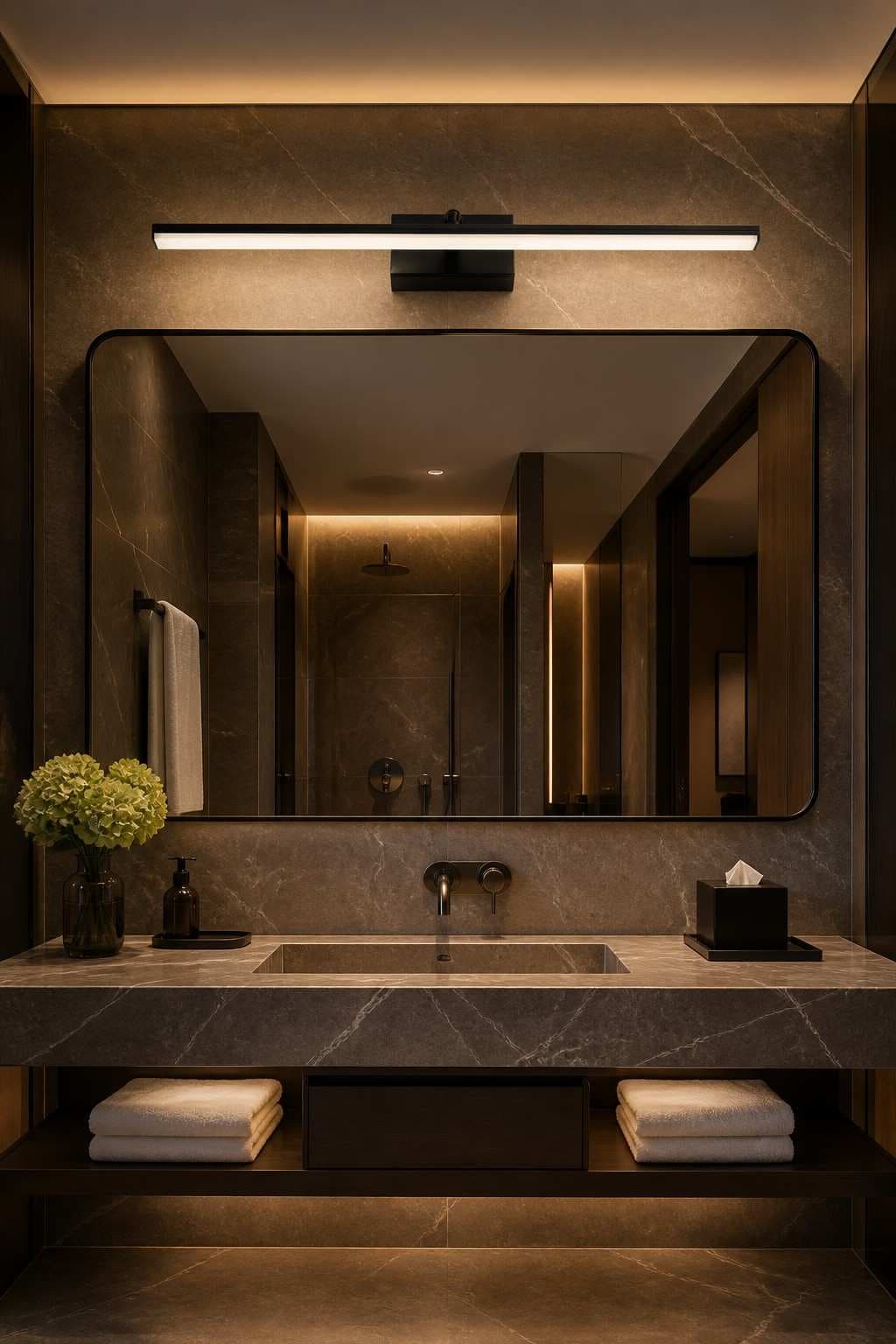 Linear LED Vanity Mirror Light | Tri-Color & CRI 90+