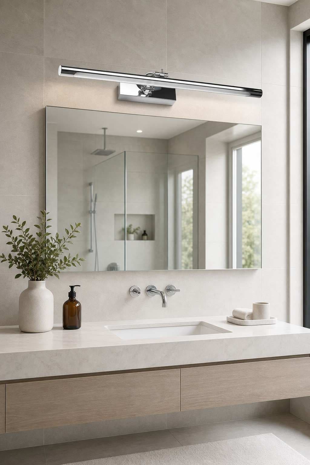 Adjustable LED Vanity Mirror Light | Rotatable Bathroom Wall Lamp High CRI >90