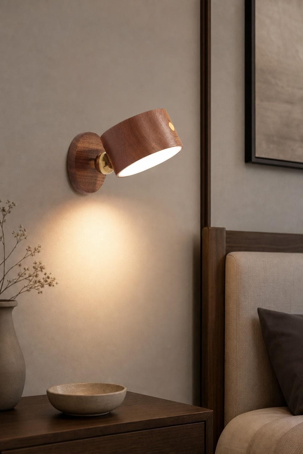Touch Dimmable Rechargeable Wall Sconce | Single & Dual-Sided LED Light